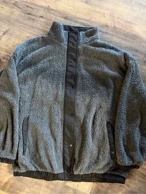 Little Bipsy Men's Sherpa Fleece Jacket - Gray